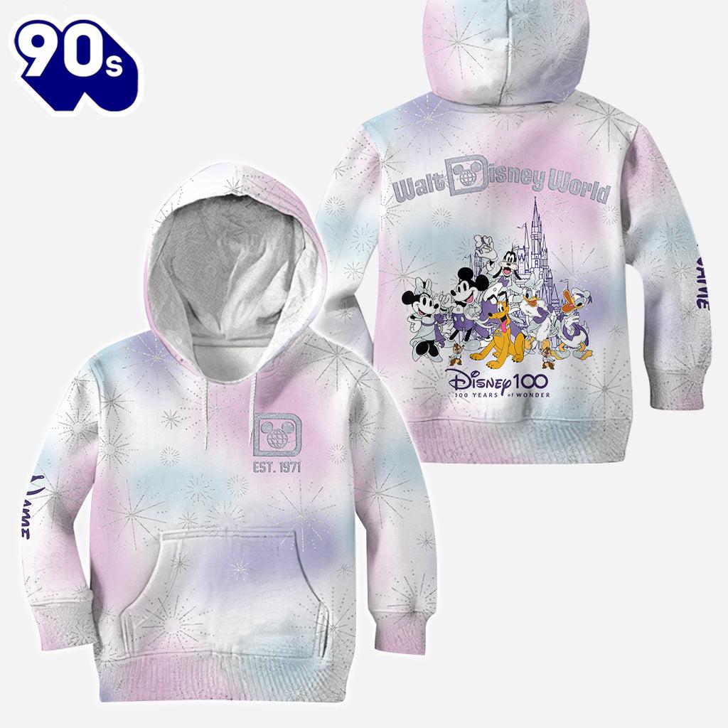 100 Years Of Wonder - Personalized Mickey Mouse Hoodie and Leggings 100 Years Of Wonder - Personalized Mickey Mouse Hoodie and Leggings