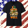 Miami Hurricanes faith bends our knees Ray Lewis Frank Gore Michael Irvin Ed Reed Warren Sapp T Shirt, Viral 2D Graphic Tee