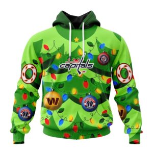 NHL Washington Capitals Specialized Christmass Tree Color And City's Sport Teams Hoodie, T Shirt, Trending NHL 3D Tee Nhl Washington Capitals Specialized Christmass Tree Color And City S Sport Teams Hoodie T Shirt 1