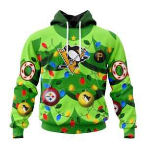 NHL Pittsburgh Penguins Specialized Christmass Tree Color And City's Sport Teams Hoodie, T Shirt, Trending NHL 3D Tee Nhl Pittsburgh Penguins Specialized Christmass Tree Color And City S Sport Teams Hoodie T Shirt 1
