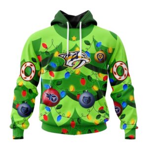 NHL Nashville Predators Specialized Christmass Tree Color And City's Sport Teams Hoodie, T Shirt, Trending NHL 3D Tee Nhl Nashville Predators Specialized Christmass Tree Color And City S Sport Teams Hoodie T Shirt 1