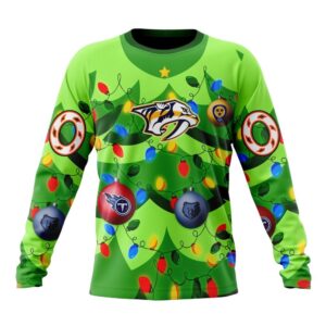 NHL Nashville Predators Specialized Christmass Tree Color And City's Sport Teams Hoodie, T Shirt, Trending NHL 3D Tee Nhl Nashville Predators Specialized Christmass Tree Color And City S Sport Teams Hoodie T Shirt 3