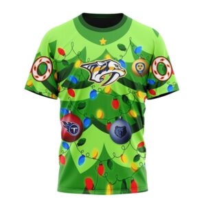 NHL Nashville Predators Specialized Christmass Tree Color And City's Sport Teams Hoodie, T Shirt, Trending NHL 3D Tee Nhl Nashville Predators Specialized Christmass Tree Color And City S Sport Teams Hoodie T Shirt 4