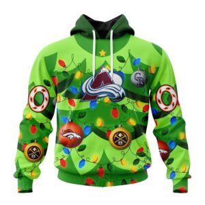 NHL Colorado Avalanche Specialized Christmass Tree Color And City's Sport Teams Hoodie, T Shirt, Trending NHL 3D Tee Nhl Colorado Avalanche Specialized Christmass Tree Color And City S Sport Teams Hoodie T Shirt 1