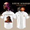 Stevie Wonder Songs in the Key of Life Performances 50th Anniversary Graphic White Baseball Jersey, Music Fan Baseball Jersey