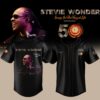 Stevie Wonder Songs in the Key of Life Performances 50th Anniversary Graphic Black Baseball Jersey, Music Fan Baseball Jersey