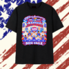 Kansas Jayhawks 128 Years Anniversary The Phog Allen Fieldhouse 4X NCAA Champions Rock Chalk T Shirt, Viral 2D Graphic Tee