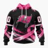 NFL Tampa Bay Buccaneers Personalized Pink Fights Breast Cancer 2026 Design Hoodie, TShirt, Sweatshirt, NFL Trending Shirt