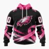 NFL Philadelphia Eagles Personalized Pink Fights Breast Cancer 2026 Design Hoodie, TShirt, Sweatshirt, NFL Trending Shirt