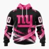 NFL New York Giants Personalized Pink Fights Breast Cancer 2026 Design Hoodie, TShirt, Sweatshirt, NFL Trending Shirt
