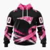 NFL New England Patriots Personalized Pink Fights Breast Cancer 2026 Design Hoodie, TShirt, Sweatshirt, NFL Trending Shirt