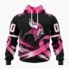 NFL Minnesota Vikings Personalized Pink Fights Breast Cancer 2026 Design Hoodie, TShirt, Sweatshirt, NFL Trending Shirt