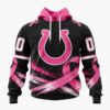 NFL Indianapolis Colts Personalized Pink Fights Breast Cancer 2026 Design Hoodie, TShirt, Sweatshirt, NFL Trending Shirt