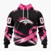 NFL Denver Broncos Personalized Pink Fights Breast Cancer 2026 Design Hoodie, TShirt, Sweatshirt, NFL Trending Shirt