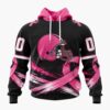 NFL Cleveland Browns Personalized Pink Fights Breast Cancer 2026 Design Hoodie, TShirt, Sweatshirt, NFL Trending Shirt