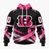 NFL Cincinnati Bengals Personalized Pink Fights Breast Cancer 2026 Design Hoodie, TShirt, Sweatshirt, NFL Trending Shirt