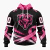 NFL Chicago Bears Personalized Pink Fights Breast Cancer 2026 Design Hoodie, TShirt, Sweatshirt, NFL Trending Shirt