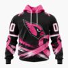 NFL Arizona Cardinals Personalized Pink Fights Breast Cancer 2026 Design Hoodie, TShirt, Sweatshirt, NFL Trending Shirt