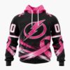 NHL Tampa Bay Lightning 2026 Hockey Pink Fights Breast Cancer Design Hoodie, TShirt, Sweatshirt, Trending NHL 3D Tee