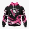 NHL Pittsburgh Penguins 2026 Hockey Pink Fights Breast Cancer Design Hoodie, TShirt, Sweatshirt, Trending NHL 3D Tee
