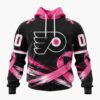 NHL Philadelphia Flyers 2026 Hockey Pink Fights Breast Cancer Design Hoodie, TShirt, Sweatshirt, Trending NHL 3D Tee