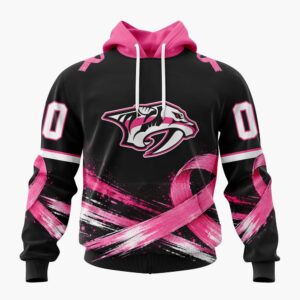 NHL Nashville Predators 2026 Hockey Pink Fights Breast Cancer Design Hoodie, TShirt, Sweatshirt, Trending NHL 3D Tee Nhl Nashville Predators 2026 Hockey Pink Fights Breast Cancer Design Hoodie Tshirt Sweatshirt 1