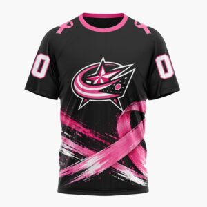 NHL Columbus Blue Jackets 2026 Hockey Pink Fights Breast Cancer Design Hoodie, TShirt, Sweatshirt, Trending NHL 3D Tee Nhl Columbus Blue Jackets 2026 Hockey Pink Fights Breast Cancer Design Hoodie Tshirt Sweatshirt 2