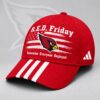 Arizona Cardinals NFL RED Friday Patriotic American Flag Remember Everyone Deployed Three Stripe Baseball Cap, Football Classic Cap
