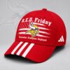 Minnesota Vikings NFL RED Friday Patriotic American Flag Remember Everyone Deployed Three Stripe Baseball Cap, Football Classic Cap