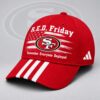 San Francisco 49ers NFL RED Friday Patriotic American Flag Remember Everyone Deployed Three Stripe Baseball Cap, Football Classic Cap