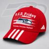 Seattle Seahawks NFL RED Friday Patriotic American Flag Remember Everyone Deployed Three Stripe Baseball Cap, Football Classic Cap