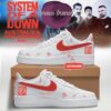 System Of A Down And Faith No More Australia x New Zealand Tour White Air Force 1 Shoes Sneakers, Trending Music AF1