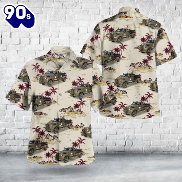 1942 GMC Army Fire Truck Hawaiian Shirt