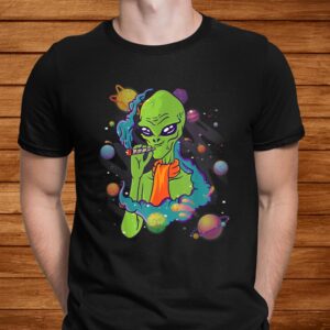 Alien Smoking Weed Cigarette Psychedelic…