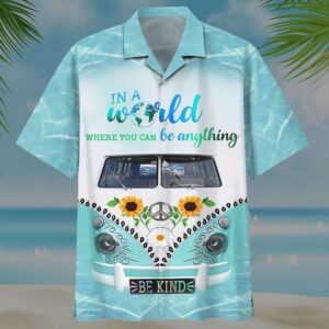 Be Kind Hippie Colorful Hawaiian…