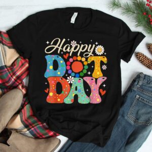 Happy Dot Day Hippie Flowers Smile Face Groovy Shirt 1 Happy Dot Day Hippie Flowers Smile Face Groovy Shirt 2