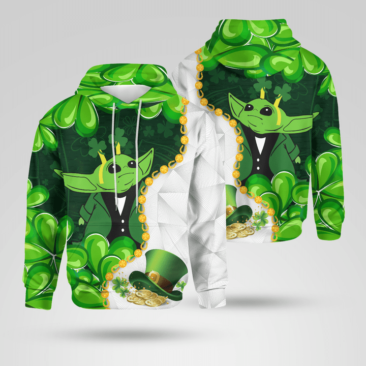 Happy St. Patrick’s Day – Baby Yoda Hoodie