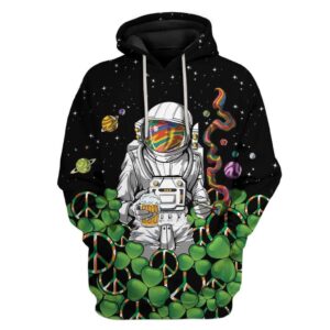 Hippie Astronaut St Patrick’s Day Custom T-Shirts Hoodies Apparel