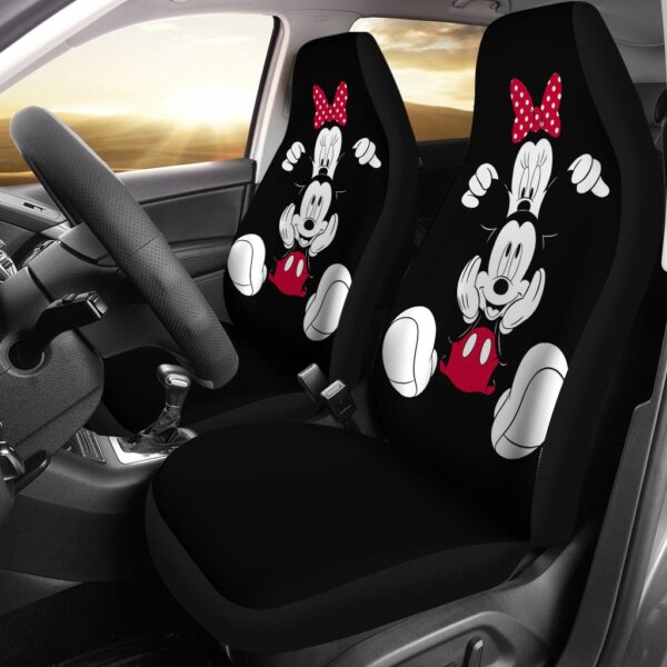 Mickey And Minnie Black Car Seat Covers