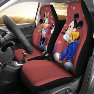Mickey And Minnie Mouse Disney Cartoon Car Seat Covers
