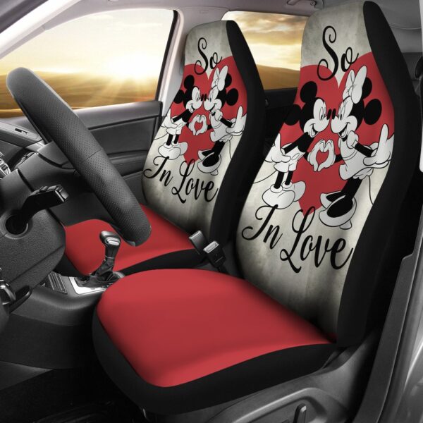 Mickey Love Minnie Car Seat Covers