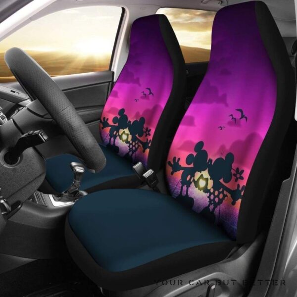Shadows Of Mickey Minnie Kisses Disney Car Seat Covers