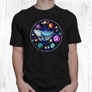 Space Whale Psychedelic Cosmic Planets Galaxy Fantasy Hippie Shirt 1