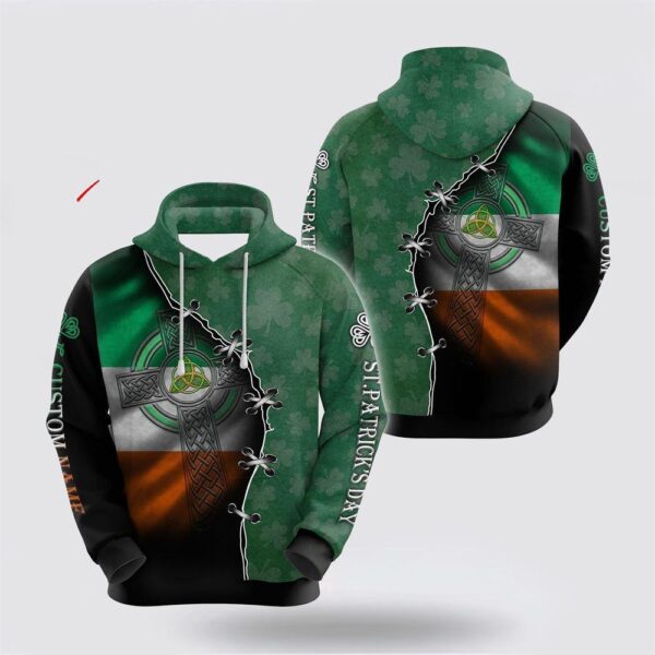 St Patrick’s Day Hoodie Customize Name Irish Saint Patrick Day 3D All Over Printed Unisex Shirt Hoodie