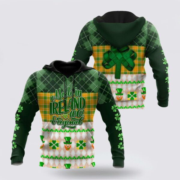 St Patrick’s Day Hoodie Irish St Patricks Day 3D Hoodie Shirt Print For Men