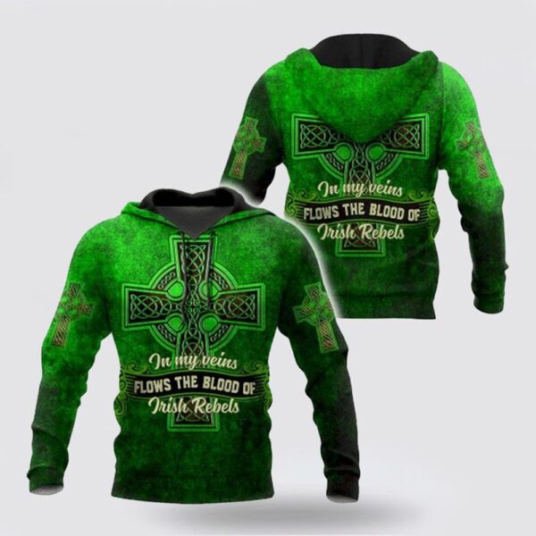 St Patrick’s Day Hoodie Irish Stpatrick Day Over Printing 3D Hoodie
