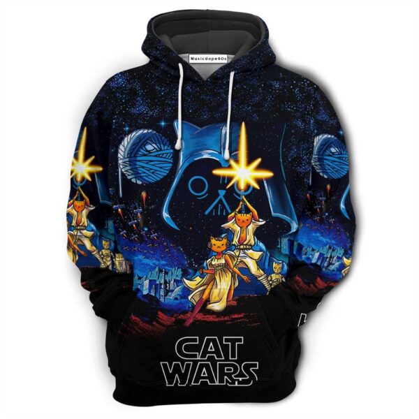 Star Wars Cat A New Hope  Movie 3D Hoodie