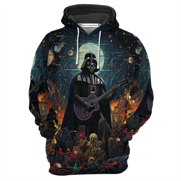 Star Wars Darth Vader Nobody Can Stop Me Playing Guitar  Movie 3D Hoodie