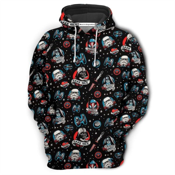 Star Wars Darth Vader Storm Trooper Dark Side Black  Movie 3D Hoodie