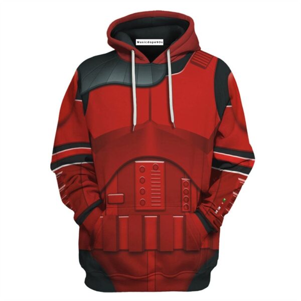 Star Wars Imprerial Crimson Stormtrooper Costume  Movie 3D Hoodie